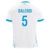 Maillot de Supporter Olympique de Marseille Balerdi 5 Domicile 2024-25 Pour Enfant